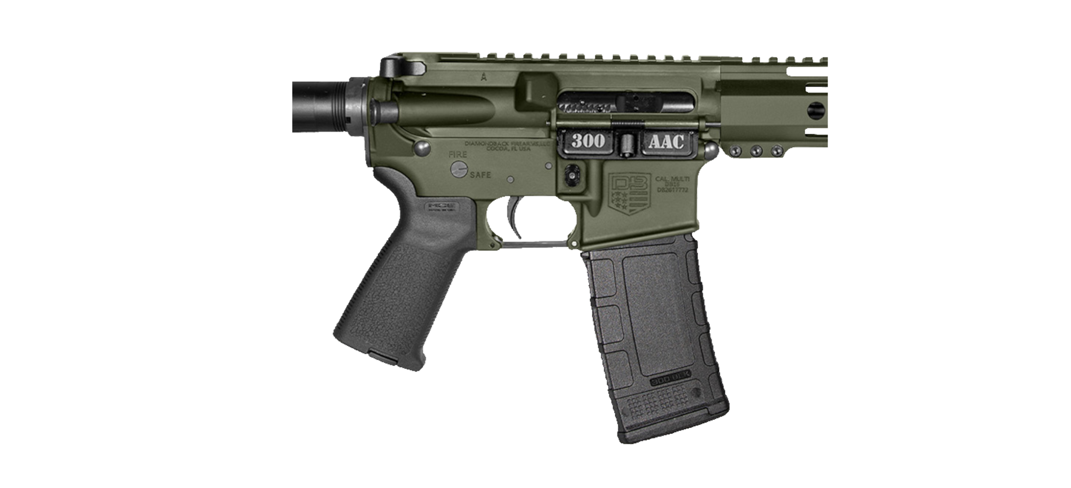 Diamondback Firearms Carbon DB15 Rifle ODG 300 AAC Blackout