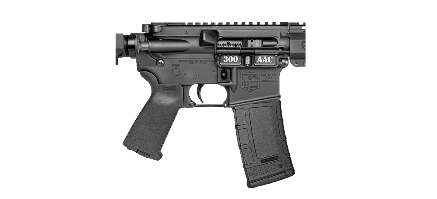 Diamondback Firearms Carbon DB15 Pistol 10" Blk 300 AAC Blackout