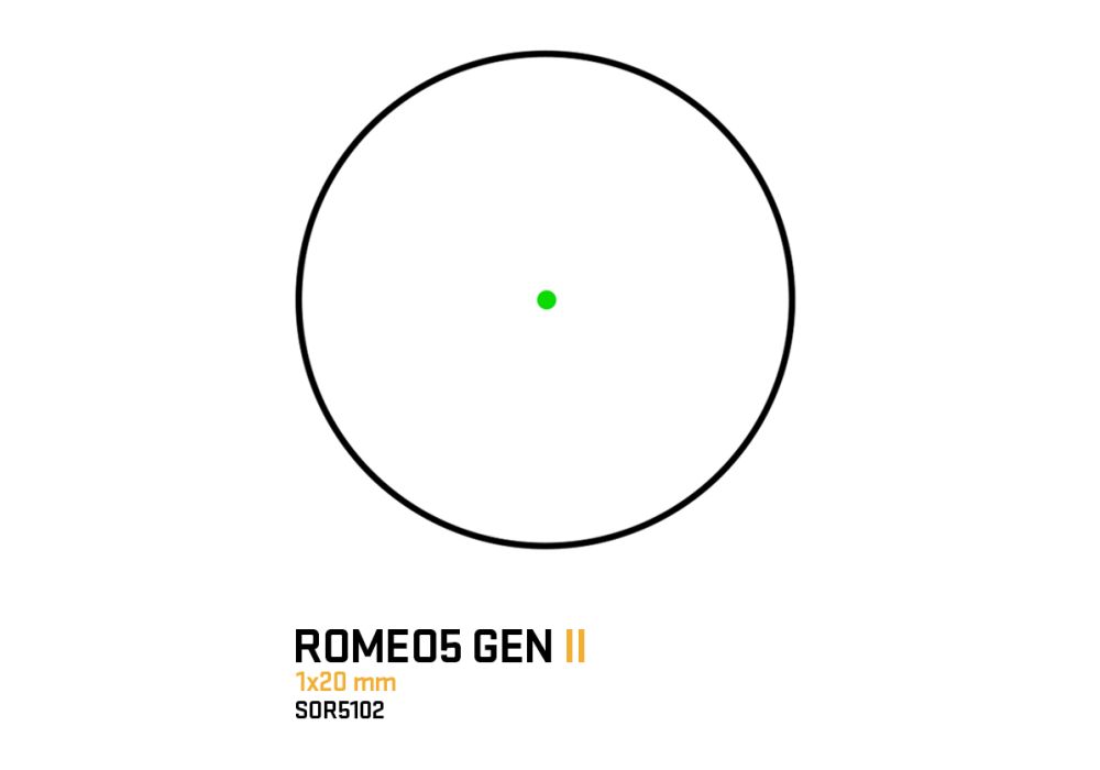 Sig Sauer Romeo 5 Gen II 1X20 Red Dot BLK | 1 MOA